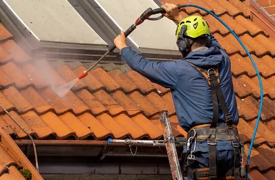 Démoussage et hydrofuge de toiture à Romazières